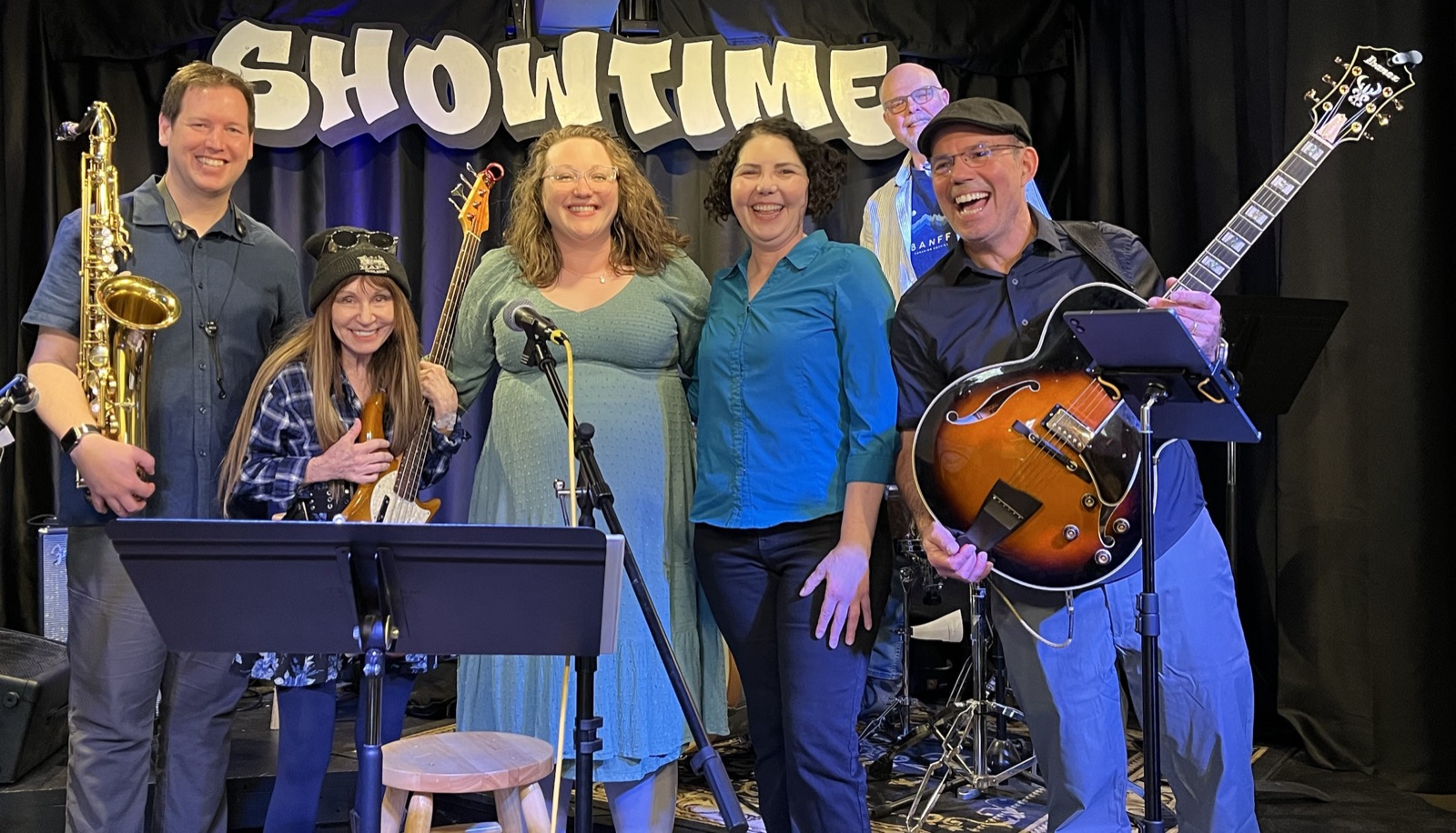 The Jazz Workshop Collective on stage at Showtime Studio and Coffee